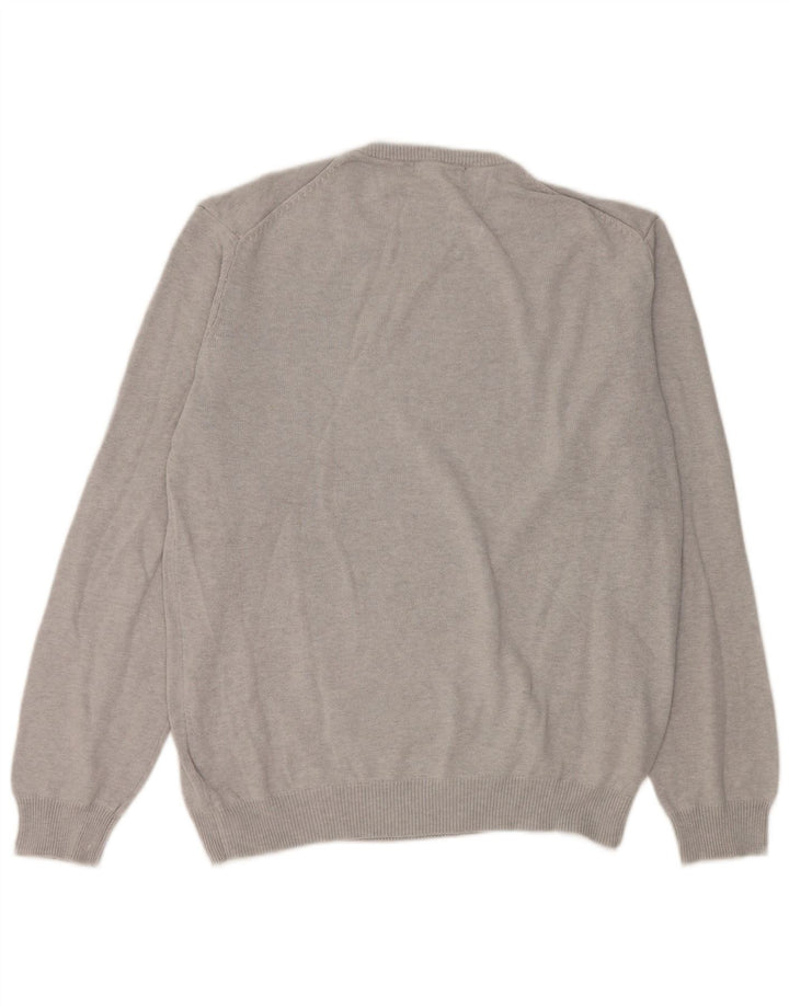 Marks & Spencer Herren-Pullover mit Rundhalsausschnitt, UK 38/40, Mittelgrau