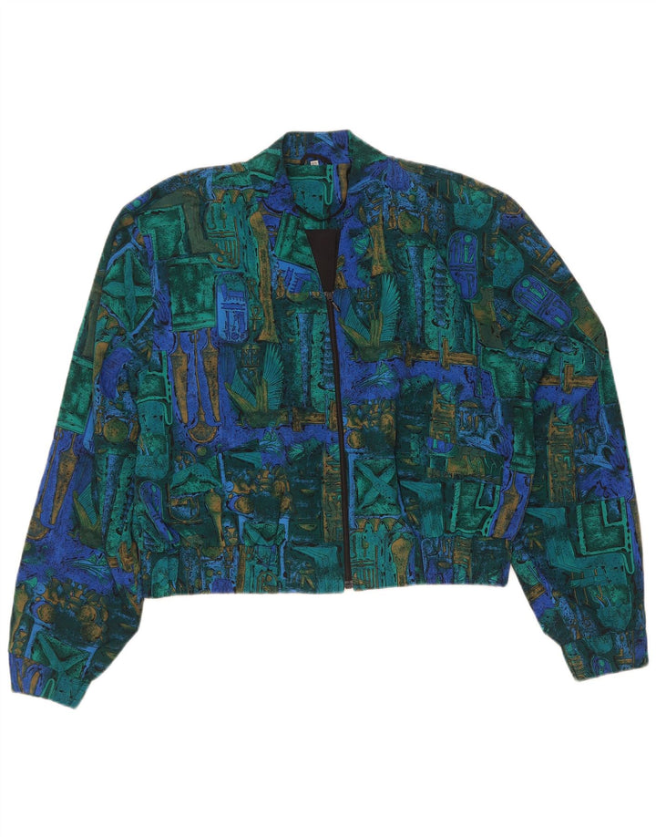Vintage Damen übergroße Bolero-Jacke IT 40 klein mehrfarbig geometrisch