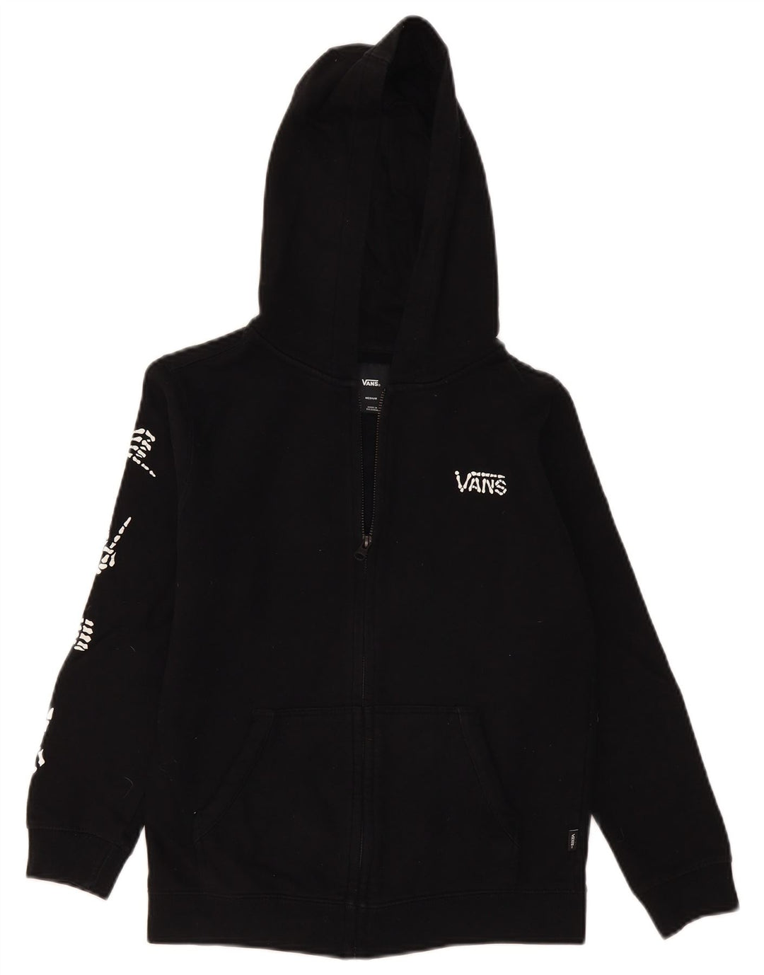 Vans Kapuzenpullover mit grafischem Reißverschluss für Jungen, 10–11 Jahre, mittelschwarz
