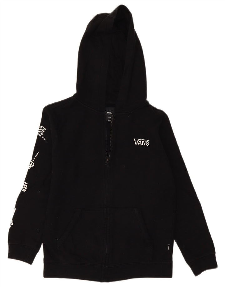 Vans Kapuzenpullover mit grafischem Reißverschluss für Jungen, 10–11 Jahre, mittelschwarz