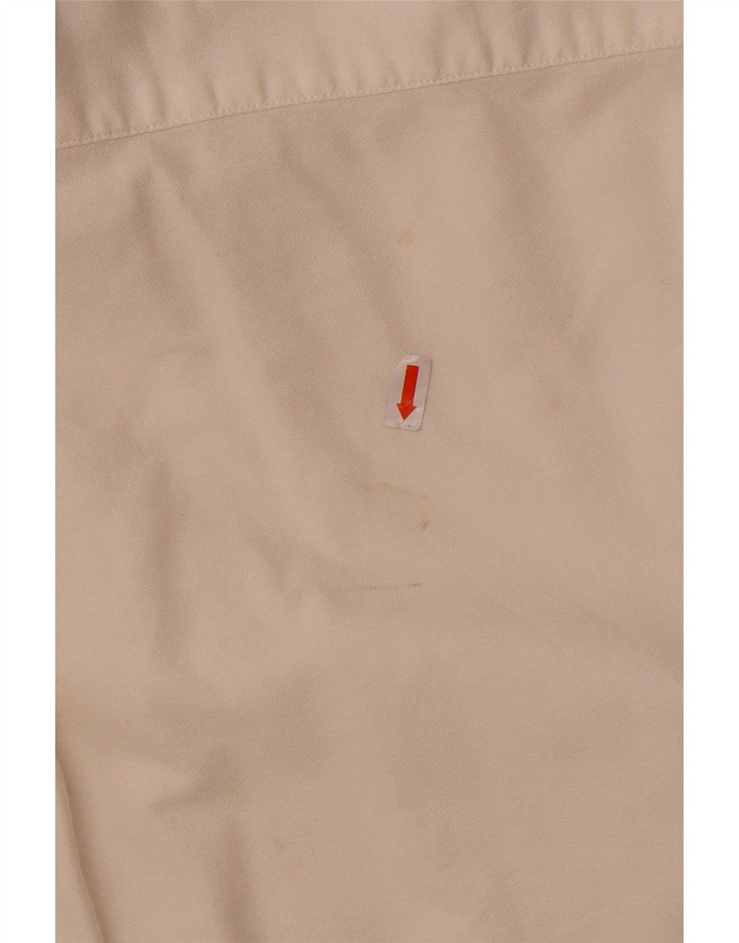 Tommy Hilfiger Herrenhemd, groß, cremefarbene Baumwolle