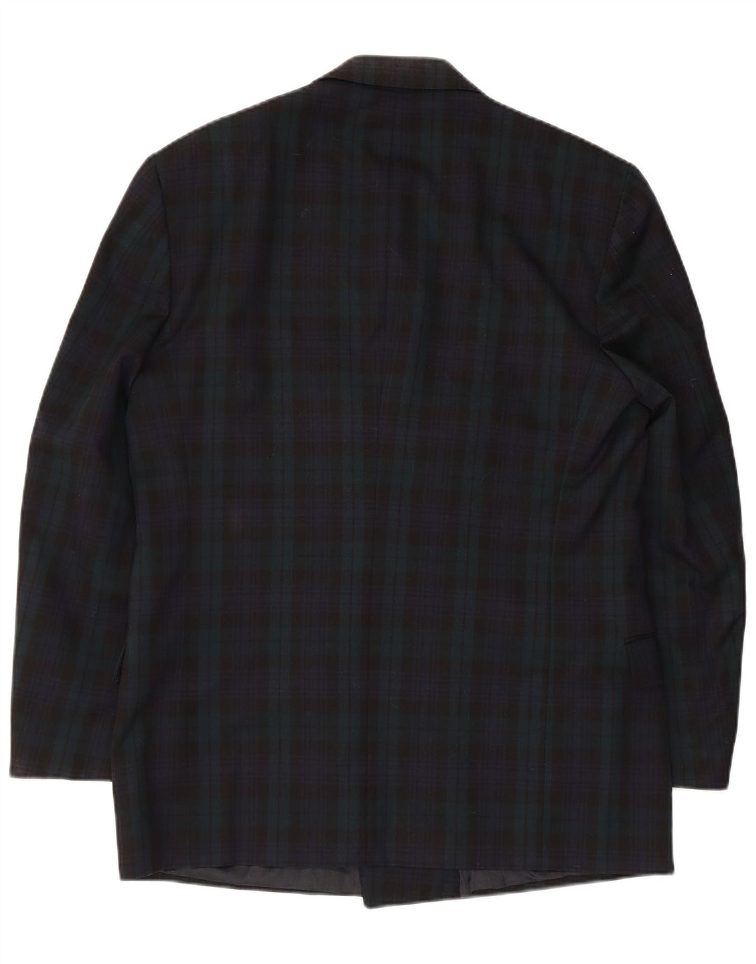 Jaeger Herren-Blazer, zweireihig, IT 52, XL, marineblau, kariert, Wolle