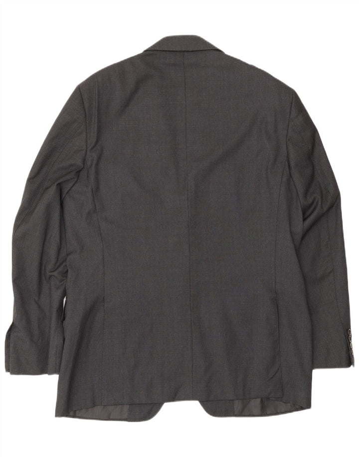 Canali Herren-Blazer mit 2 Knöpfen, IT 52 XL, graue Wolle