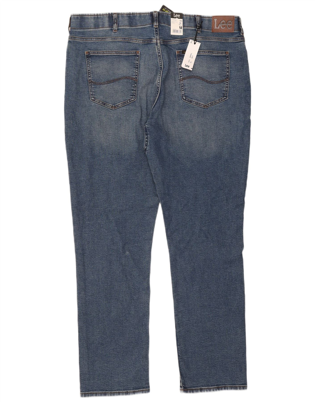 Lee Herren Straight Tapered Jeans W44 L34 Blaue Baumwolle