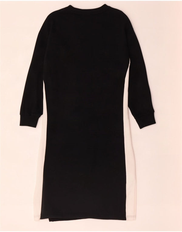 Puma Damen-Sweatshirt-Pulloverkleid in Übergröße, Gr. 10, Größe S, Schwarz, Farbblock
