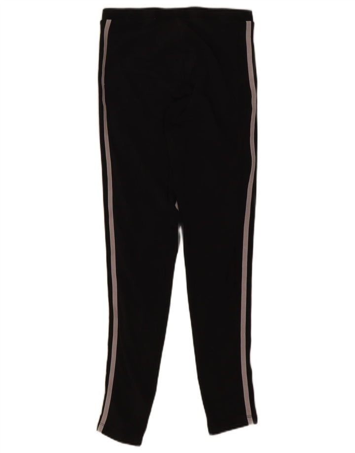 Adidas Damen Leggings UK 8 Small Schwarz Baumwolle