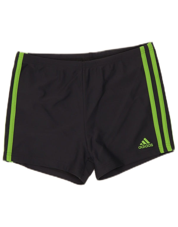 Adidas Damen Badeshorts UK 12 Mittelgraues Polyester
