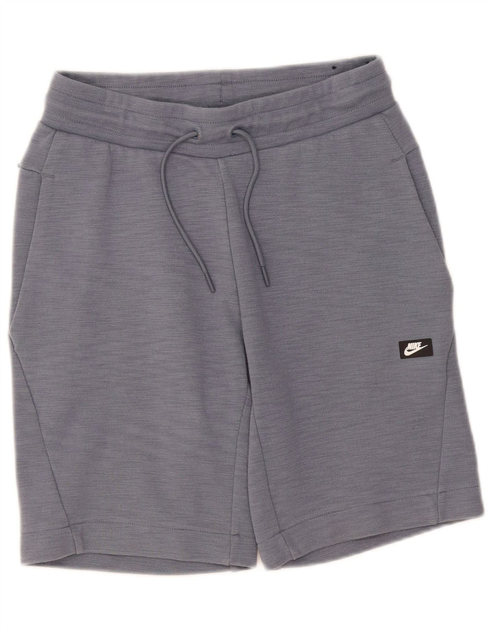 Nike Herren-Sportshorts, Größe S, marineblau gefleckte Baumwolle