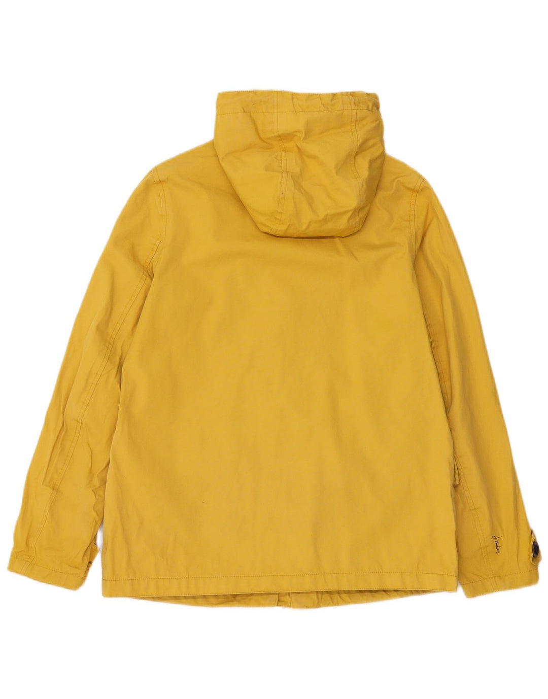 JOULES Damen-Regenjacke mit Kapuze, UK 8, Größe S, Gelb, Baumwolle