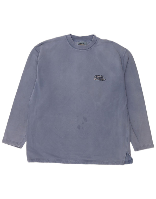 Weird Fish Herren Sweatshirt Pullover XL Blau Baumwolle