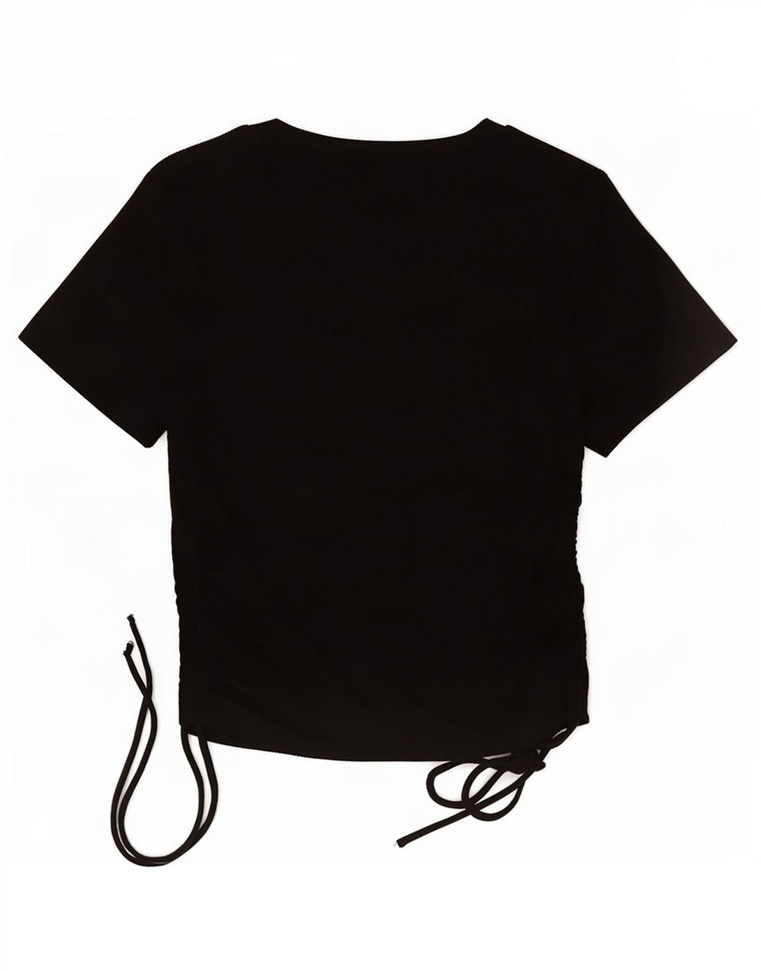Zara Damen Crop Top UK 12 Medium Schwarz Polyester