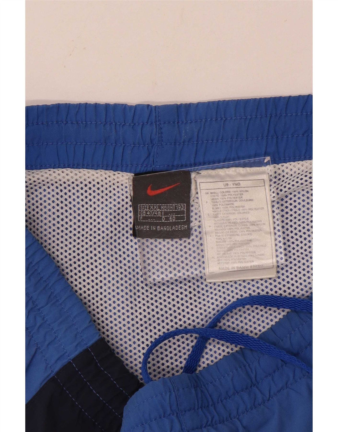Nike Herren-Sportshorts 2XL Blaues Colourblock-Nylon