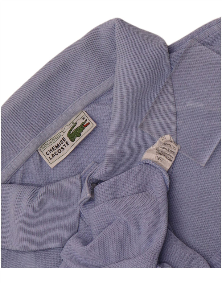 Lacoste Herren-Poloshirt, Größe 6 XL, blaue Baumwolle