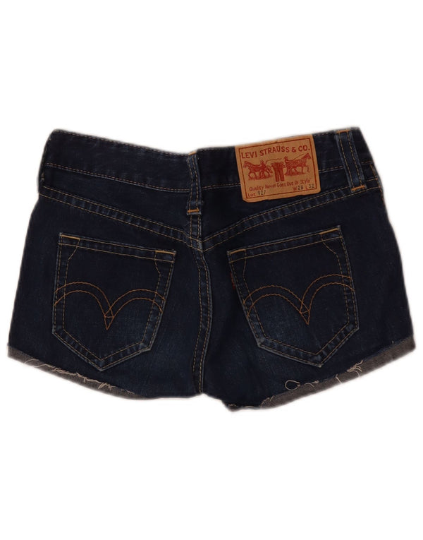 Levi's Damen 927 Jeansshorts W28 Mittelmarineblau
