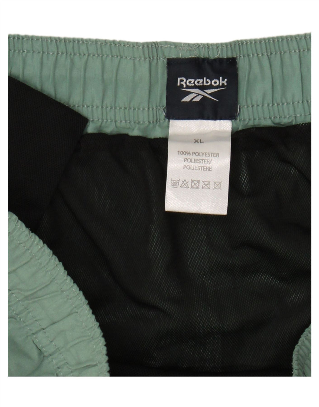 REEBOK Mens Sport Shorts XL Green Polyester