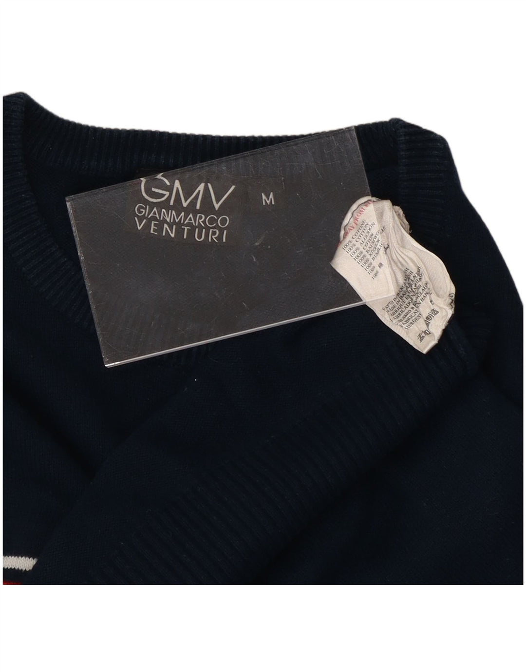 GIAN MARCO VENTURI Damen-Pullover mit Rundhalsausschnitt, Gr. 14, mittleres Marineblau