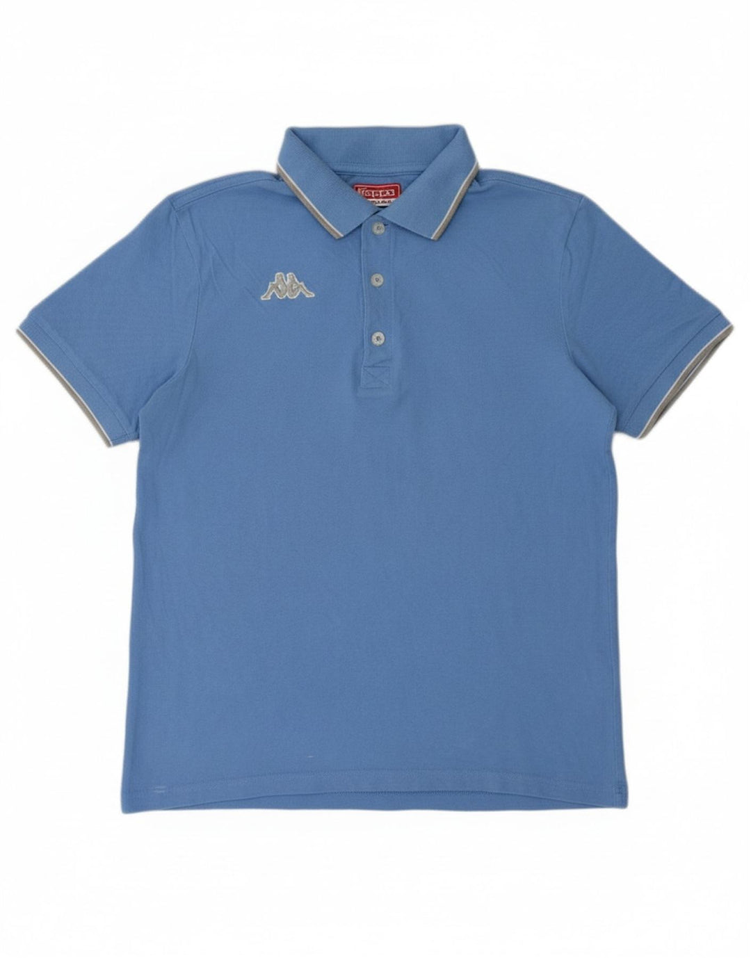 KAPPA Mens Polo Shirt Medium Blue Cotton
