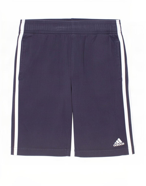 Adidas Sportshorts für Jungen, 11–12 Jahre, marineblaue Baumwolle