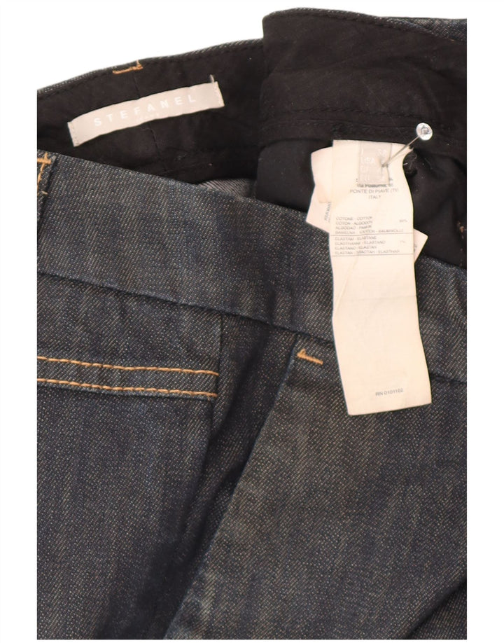 STEFANEL Womens Slim Jeans US 4 Small W30 L28 Navy Blue Cotton