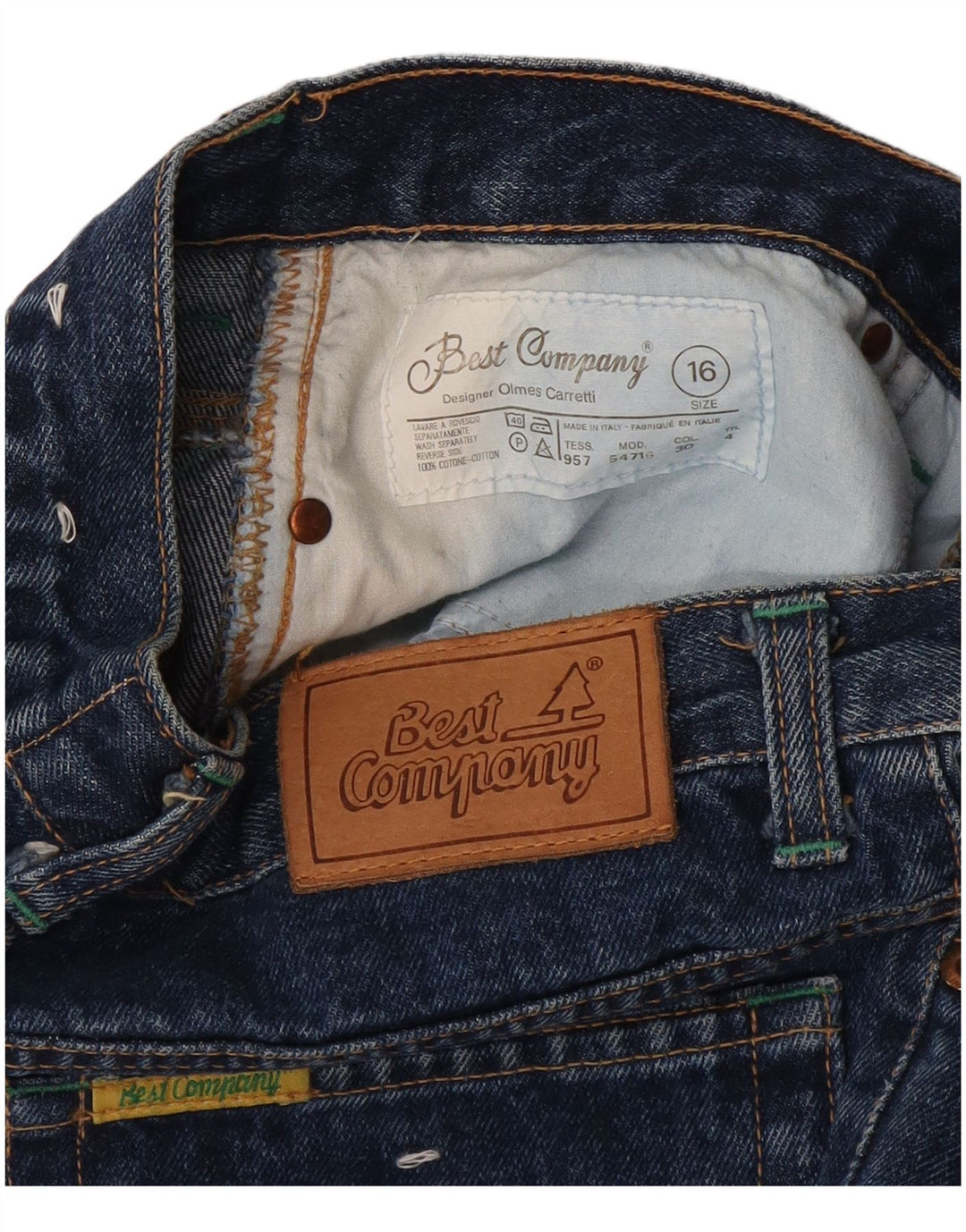 BEST COMPANY Tapered-Jeans für Mädchen, 15–16 Jahre, W30 L32, Marineblau, Baumwolle