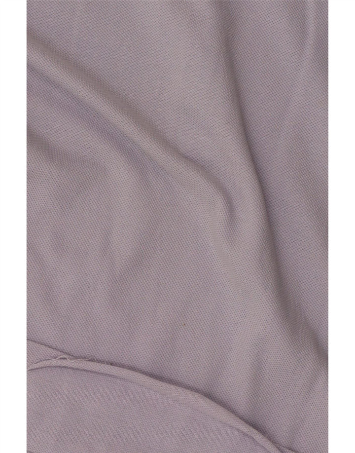 LACOSTE Damen-Poloshirt, Größe 38, mittelviolette Baumwolle