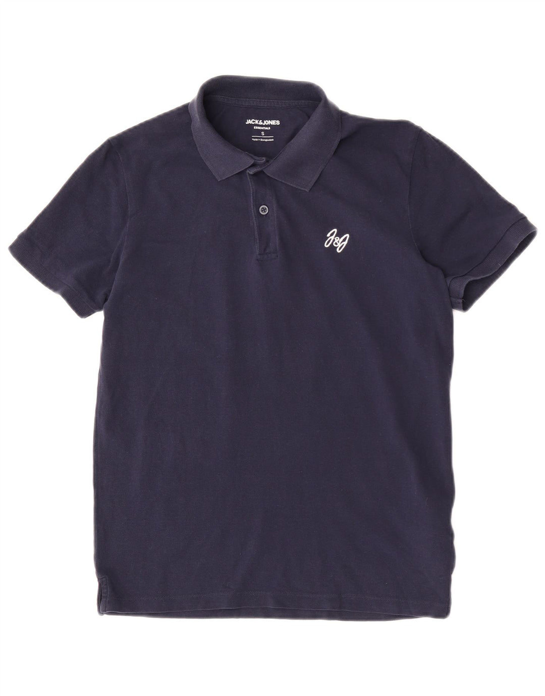 Jack & Jones Herren-Poloshirt, klein, marineblau, Baumwolle