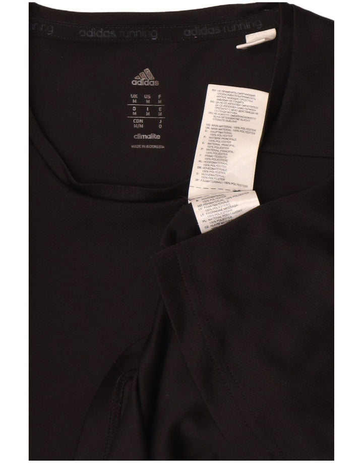 Adidas Herren Climalite T-Shirt Top Medium Schwarz Polyester