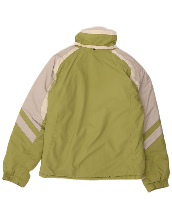 Columbia Windjacke für Mädchen, 15–16 Jahre, grünes Colourblock-Nylon