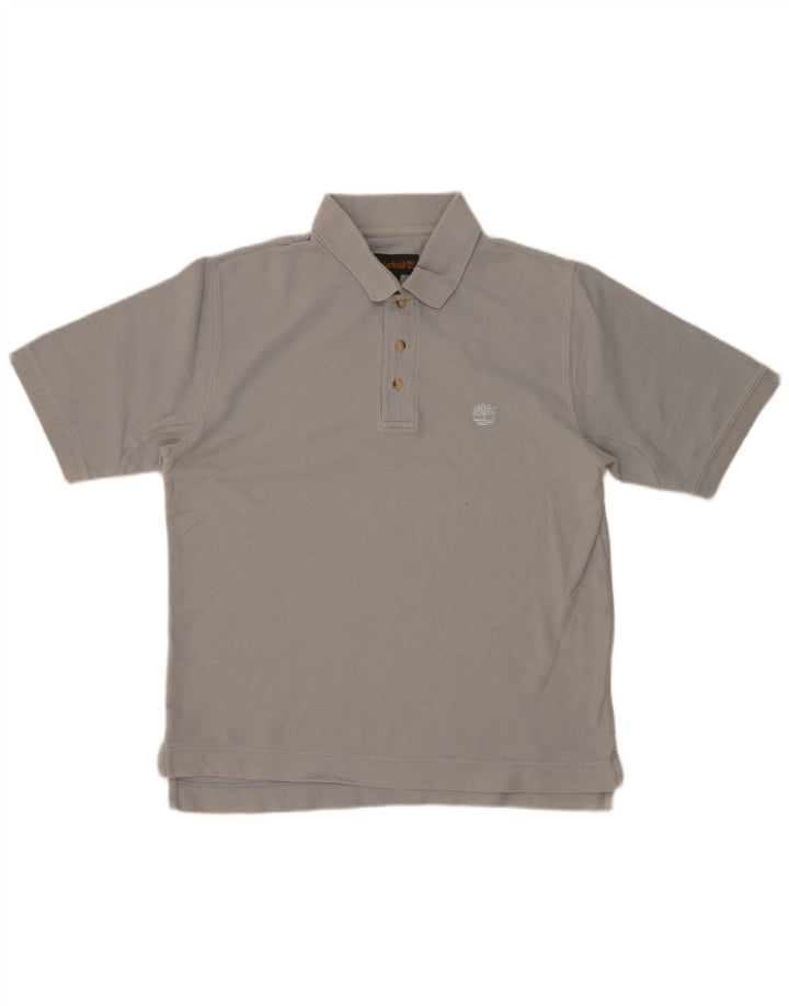 Timberland Herren-Poloshirt aus mittelgrauer Baumwolle