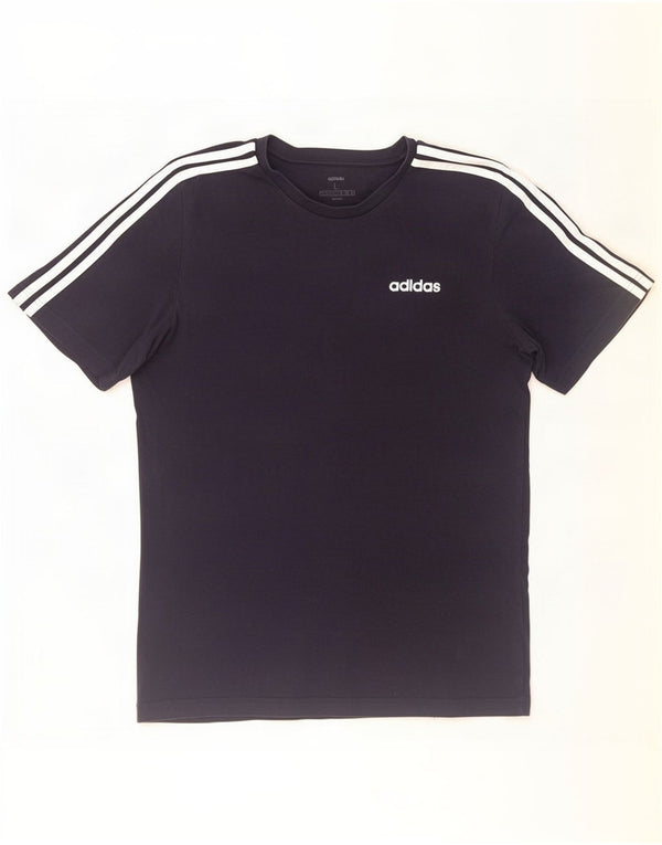 Adidas Herren T-Shirt Top Large Marineblau Baumwolle