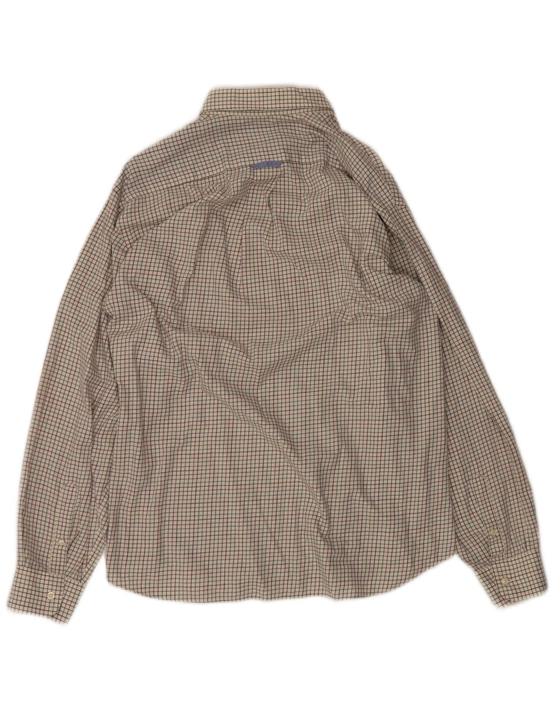 Barbour Herrenhemd XL, cremefarben, kariert, Baumwolle