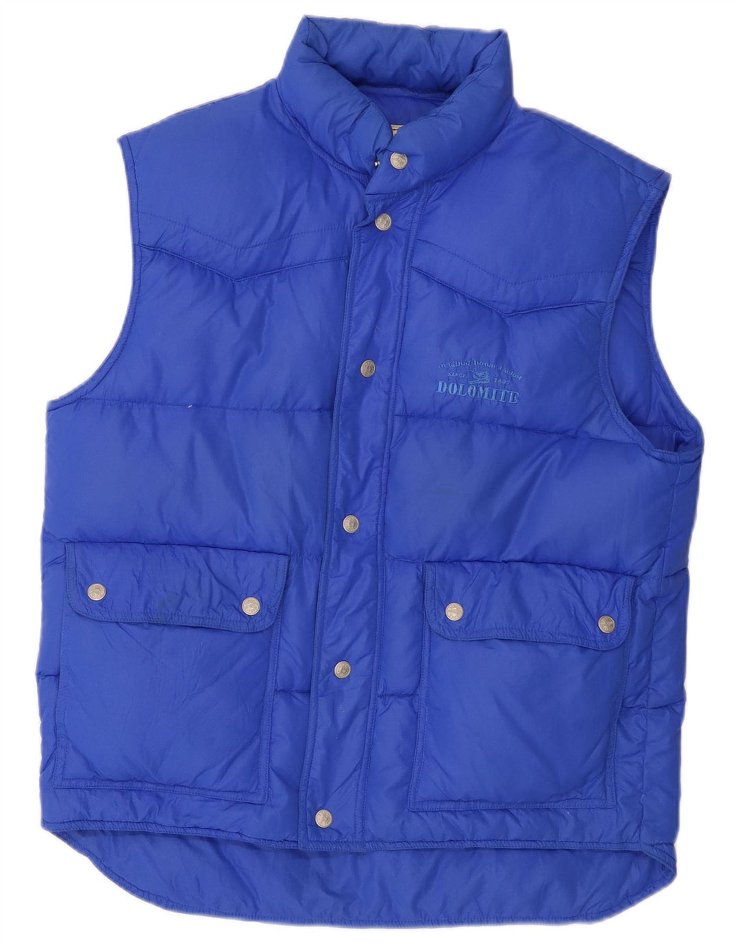 Dolomite Herren Wattierte Weste UK 36 Small Blaues Nylon