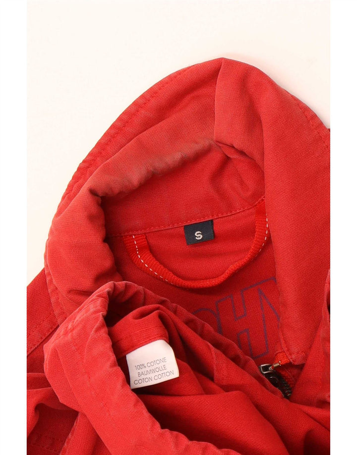 Murphy & Nye Damen Übergroße Bomberjacke UK 10 Small Rote Baumwolle
