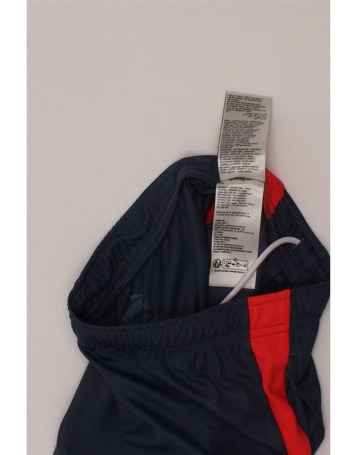 Puma Sportshorts für Jungen, 5–6 Jahre, Marineblau, Farbblock-Polyester