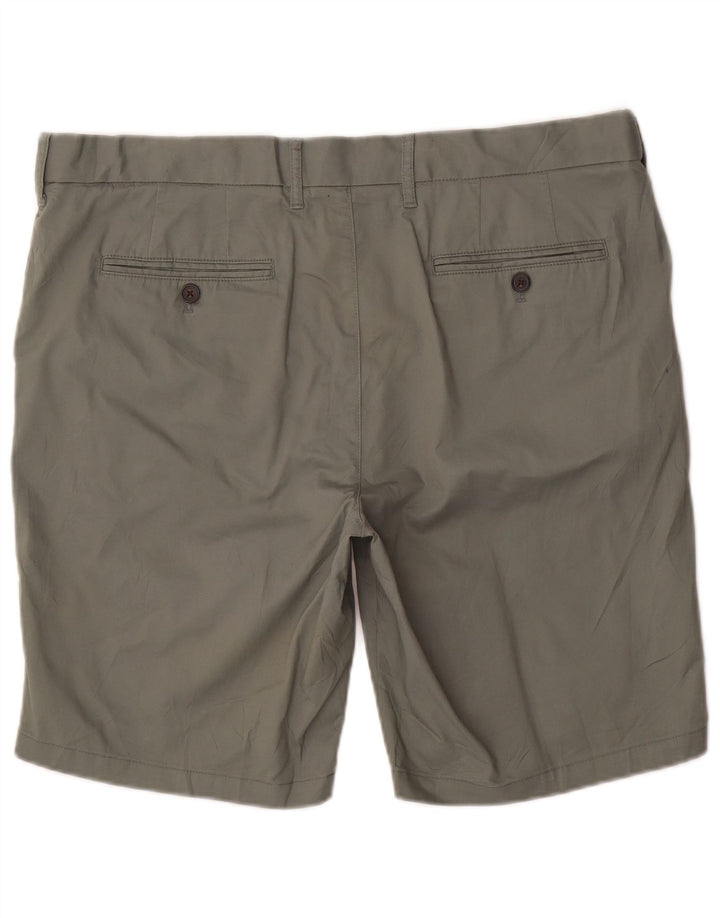 Marks & Spencer Herren Chinoshorts W38 XL Khaki Baumwolle