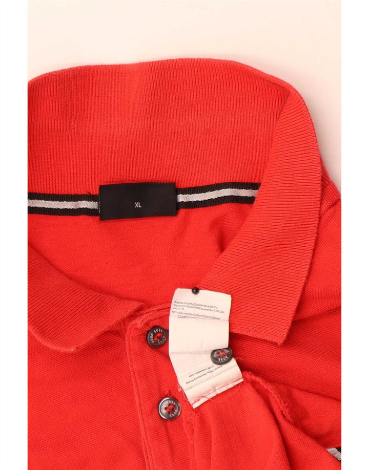 Hugo Boss Herren Poloshirt XL rote Baumwolle