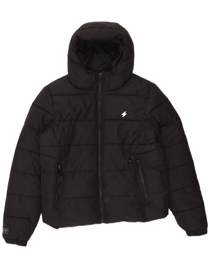 Superdry Herren Wattierte Jacke UK 44 2XL Schwarz Polyester