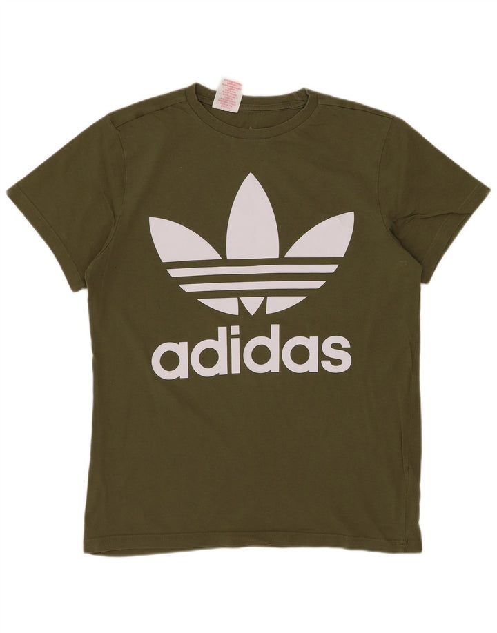 Adidas T-Shirt mit Grafik für Jungen, 13–14 Jahre, Khaki, Baumwolle