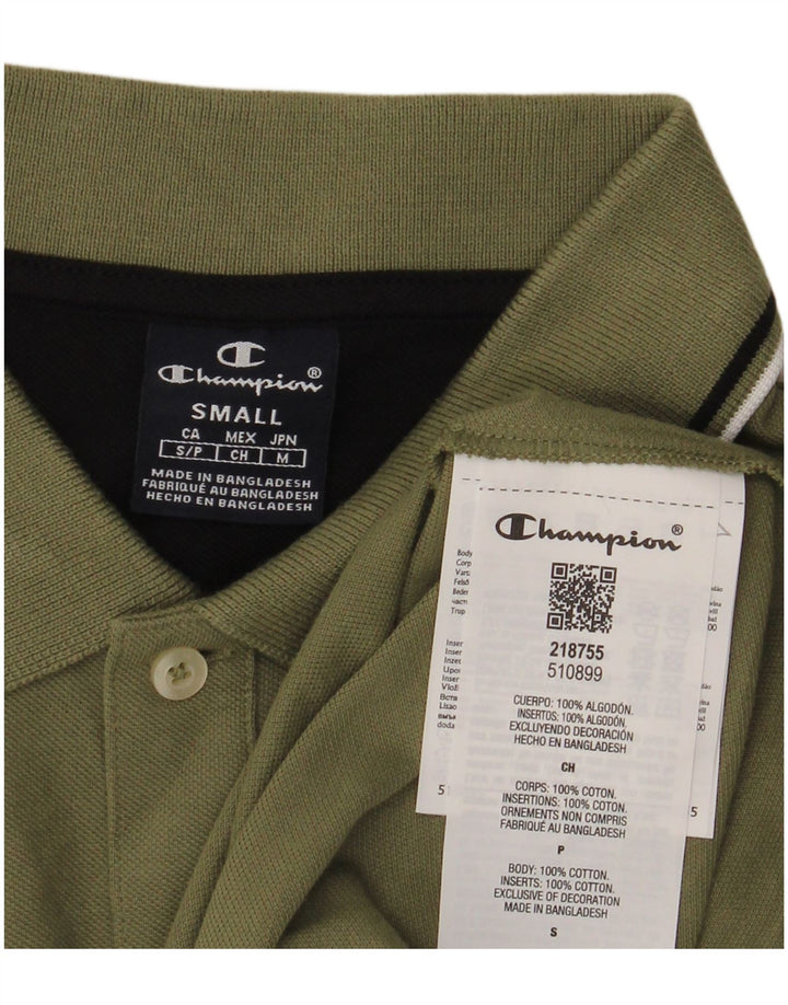 Champion Herren-Poloshirt, Größe S, Khaki, Baumwolle