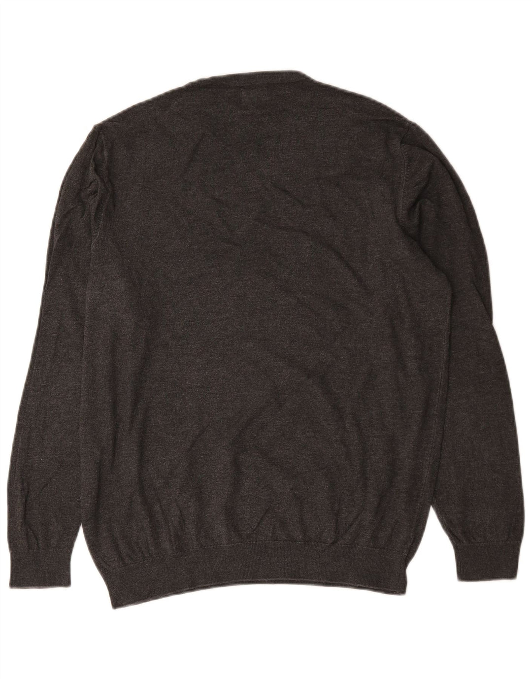 Zara Damen-Pullover mit Rundhalsausschnitt, Gr. 14, Mittelgrau gefleckte Viskose