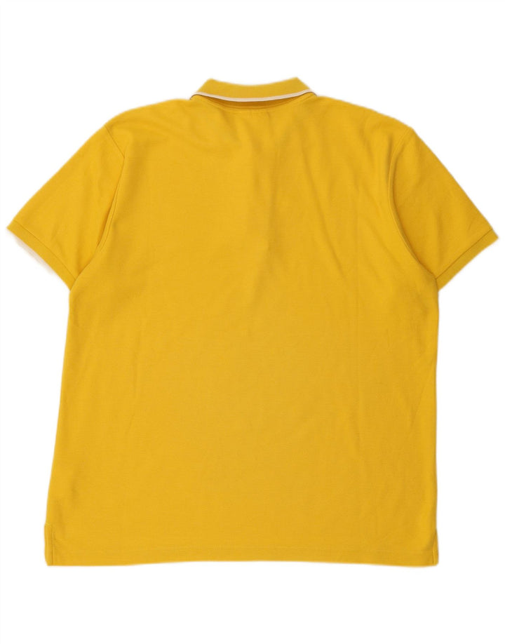 Reebok Herren klassisches Poloshirt aus mittelgelber Baumwolle