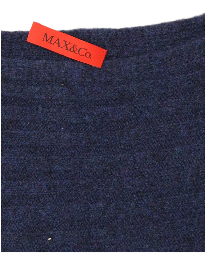 Max & Co. Damen-Pullover mit U-Boot-Ausschnitt, Gr. 14, mittleres Marineblau