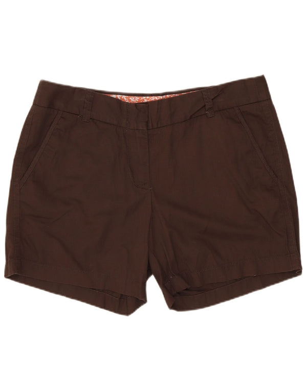 J. Crew Damen Classic Twill Chino Shorts US 4 Small W30 Braune Baumwolle