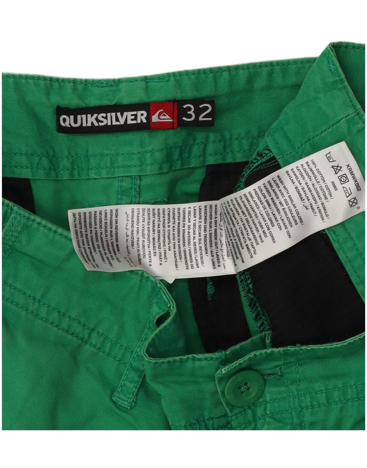 Quiksilver Herren Chinoshorts W32 mittelgrüne Baumwolle
