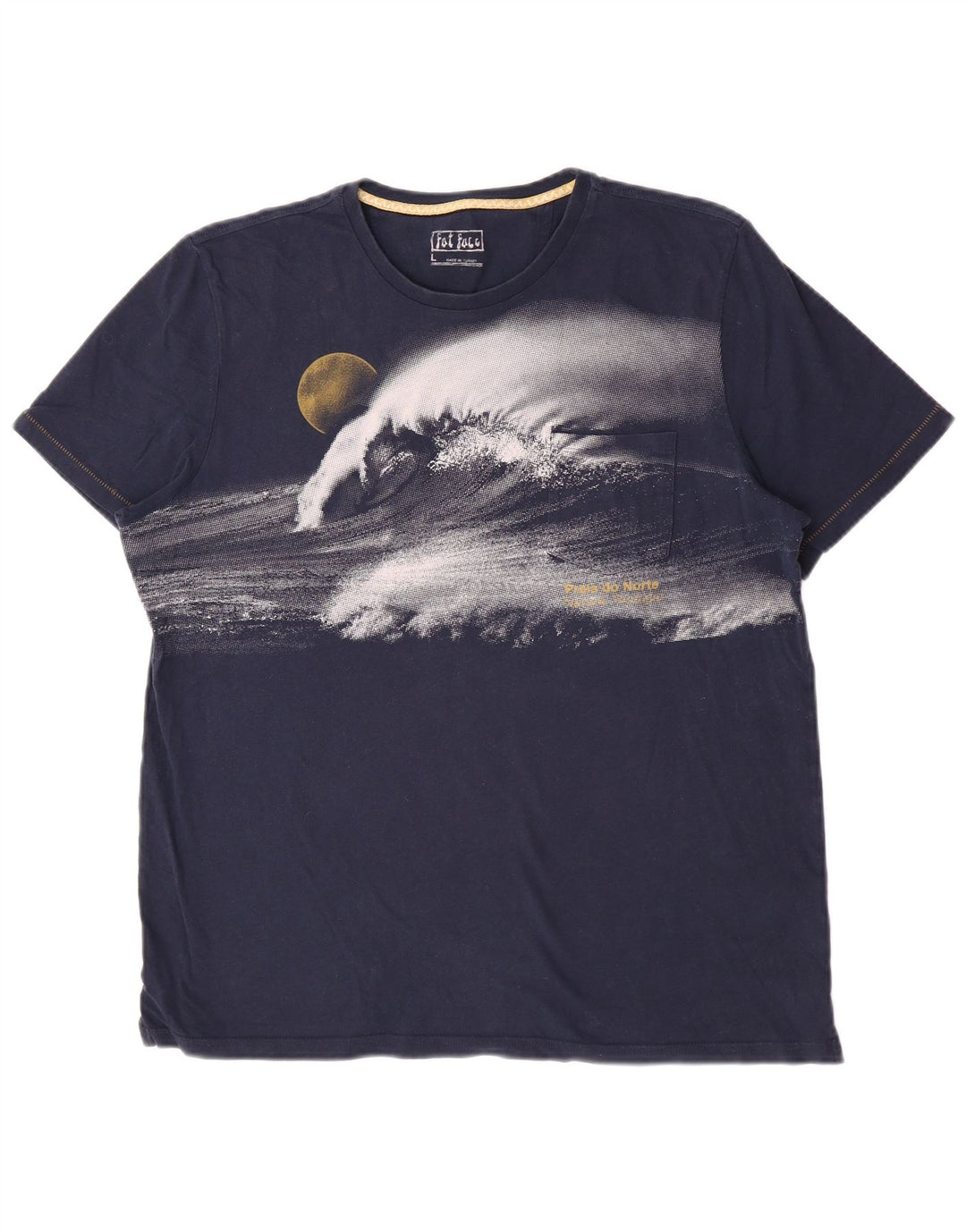 Fat Face Herren-T-Shirt mit Grafik, groß, marineblau, Baumwolle