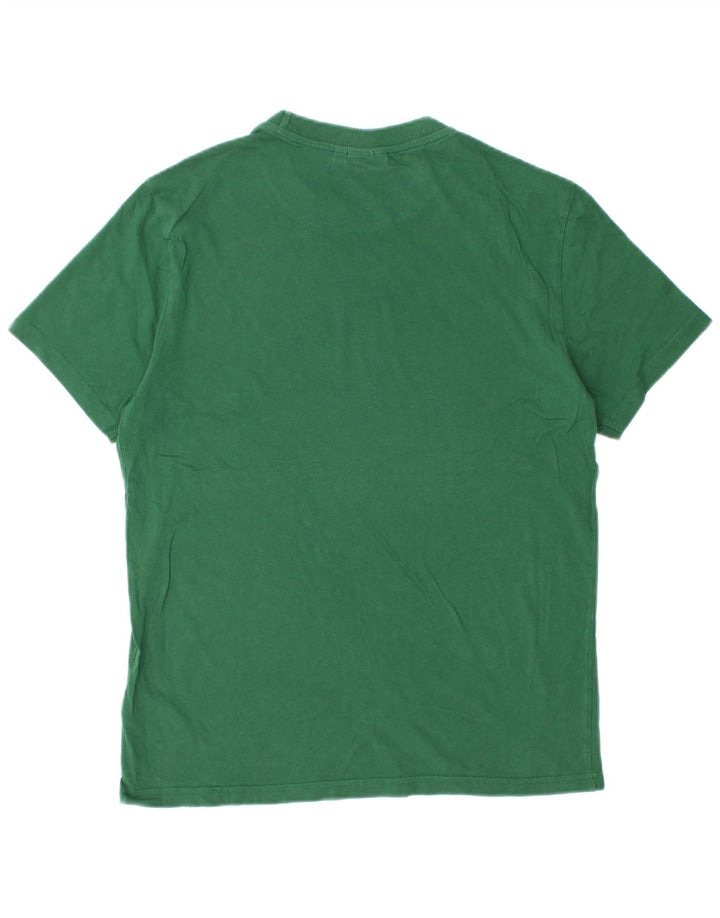 J.Lindeberg Herren T-Shirt Top Mittelgrüne Baumwolle