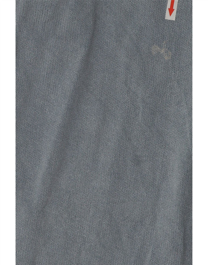 Murphy & Nye Herren-Pullover mit Reißverschluss am Hals, XL, blaue Baumwolle