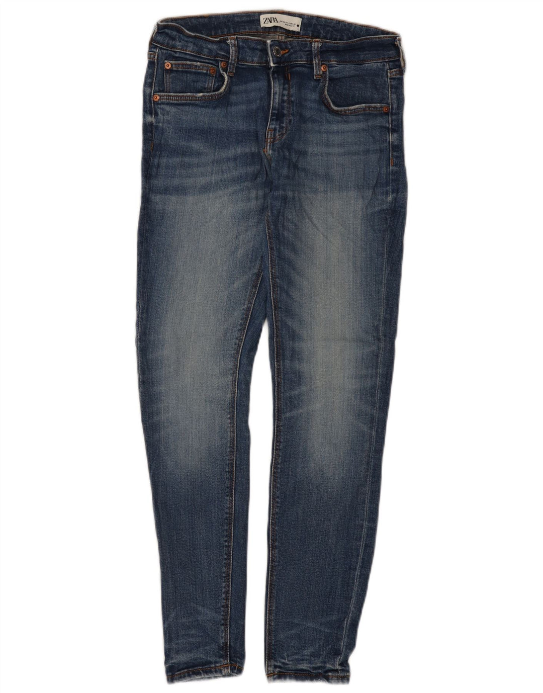 Zara Damen Slim Jeans EU 40 Medium W30 L28 Blau