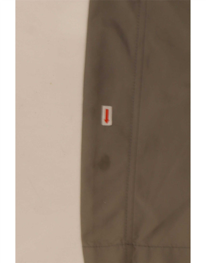Geox Herren-Utility-Jacke mit Kapuze, UK 42, XL, Grau, Polyamid