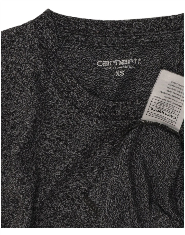 CARHARTT Herren T-Shirt Top XS Grau gefleckte Baumwolle
